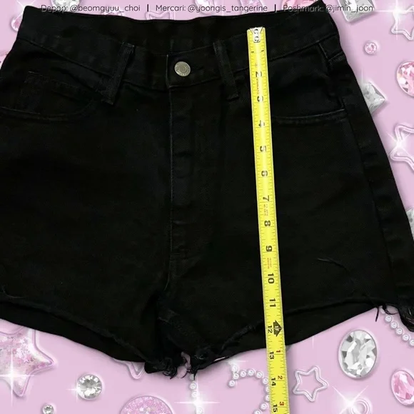 Black Brandy Melville John Galt high waisted shorts - Picture 5 of 5